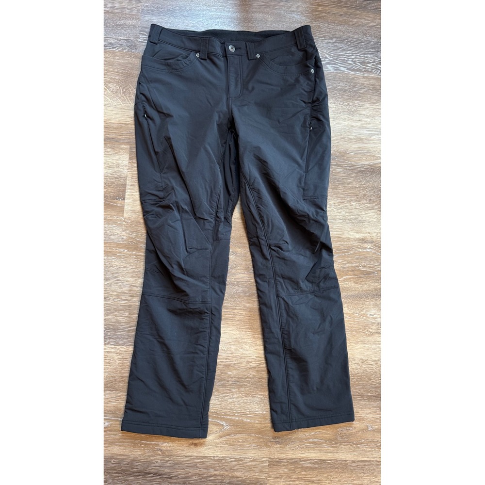 Duluth Trading Womens Flexpedition Lined Pants Black Size 14 x 31 Outdoor Hiking
